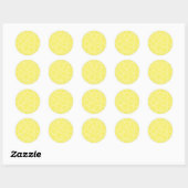 Sticker Rond Design motif de tranches de citron (Feuille)