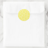 Sticker Rond Design motif de tranches de citron (Sac)