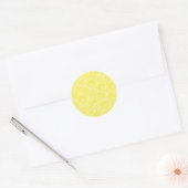 Sticker Rond Design motif de tranches de citron (Enveloppe)