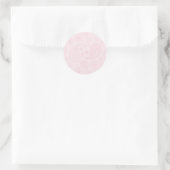 Sticker Rond Design rose pastel (Sac)