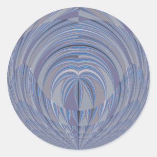 Sticker Rond Design sans couture du grand coeur