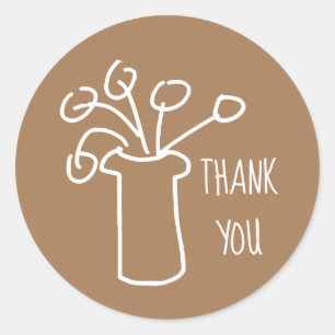 Sticker Rond Design simple et moderne