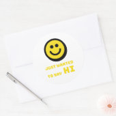 Sticker Rond Design souriant (Enveloppe)