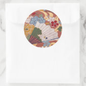 Sticker Rond Design traditionnel japonais (Sac)