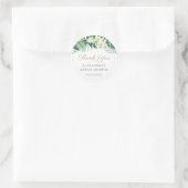 Sticker Rond Design Tropical Foliage Wedding shower Favoriser (Sac)