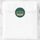 Sticker Rond Designs de la Couronne (Sac)