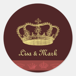 Sticker Rond Designs de la Couronne