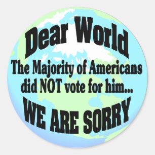 Sticker Rond Désolé