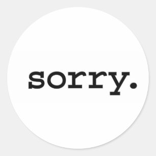 Sticker Rond désolé
