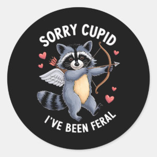 Sticker Rond Désolé Cupidon J'ai été en colère Couples de la Sa