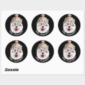 Sticker Rond DÉSOLÉ I'M INDOGNITO (Japanese Spitz) drôle chien (Feuille)