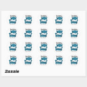Sticker Rond Désolé, j'ai des plans. Cadeau pour amateur de cha (Feuille)