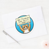Sticker Rond Désolé Kitty (Enveloppe)