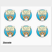 Sticker Rond Désolé Kitty (Feuille)