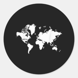 Sticker Rond Désolé Monde que nous ayons élu le président Trump