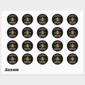 Sticker Rond Désolé Pour Ma Bluntness, C'Est Comme Ça Que Je Ro (Feuille)