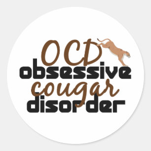 Sticker Rond Désordre obsédant de puma