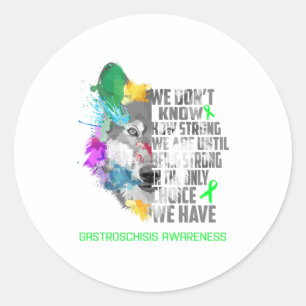 Sticker Rond Désordres génétiques Sensibilisation Ruban Cadeaux