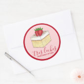 Sticker Rond Dessert De Gâteau De Sangsue Mexicaine Fabriqué Ma (Enveloppe)