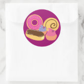Sticker Rond Desserts tellement doux (Sac)