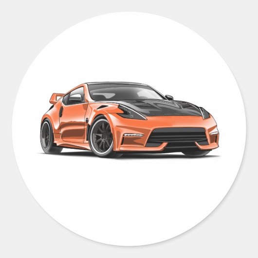 Sticker Rond dessin 370z (Devant)