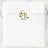 Sticker Rond dessin animé sur citron (Sac)