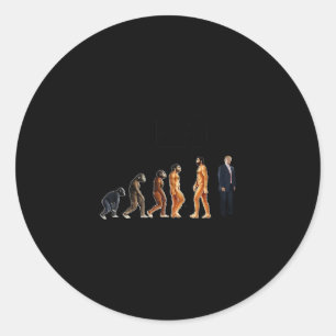 Sticker Rond Dessin anti-Trump drôle On s'est plantés - Ant