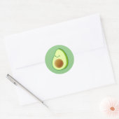 Sticker Rond Dessin Avocado mignon (Enveloppe)