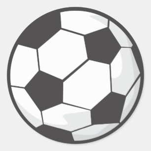 Sticker Rond Dessin de balle de football