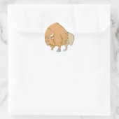 Sticker Rond Dessin de Buffalo (Sac)