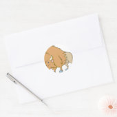 Sticker Rond Dessin de Buffalo (Enveloppe)