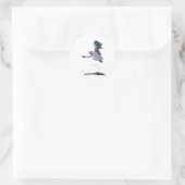 Sticker Rond Dessin de danse irlandaise de la Saint Patrick (Sac)