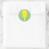 Sticker Rond Dessin de dessin de Popsicle de citron (Sac)
