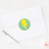 Sticker Rond Dessin de dessin de Popsicle de citron (Enveloppe)