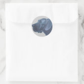 Sticker Rond Dessin de Doggenkopf (Sac)