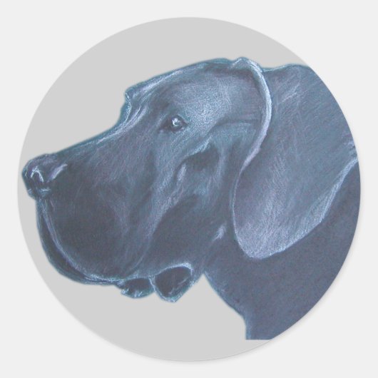 Sticker Rond Dessin de Doggenkopf (Devant)