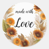 Sticker Rond Dessin de l'aquarelle (Devant)