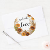 Sticker Rond Dessin de l'aquarelle (Enveloppe)