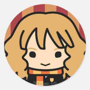 Sticker Rond Dessin de personnage de dessin animé d'Hermione Gr