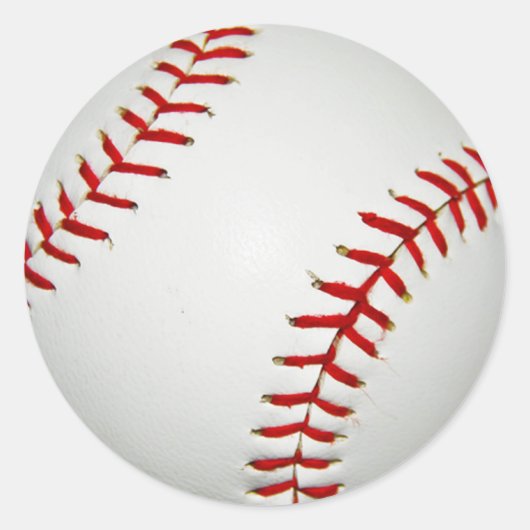 Sticker Rond Dessin Dessiné Baseball Américain (Devant)