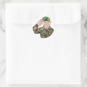 Sticker Rond Dessin du soldat salant (Sac)