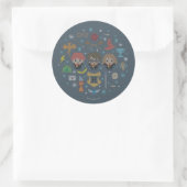 Sticker Rond Dessin Harry Potter Cross-Stitch Collage (Sac)