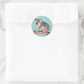 Sticker Rond Dessin Koala (Sac)