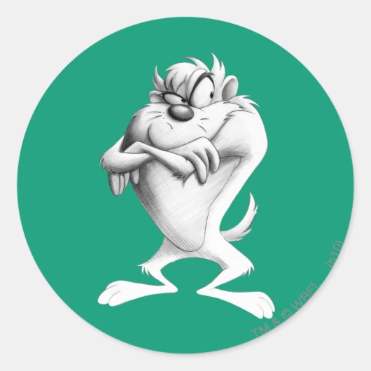 Sticker Rond Dessin TAZ™ (Devant)