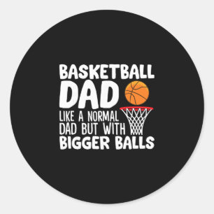 Sticker Rond Dessine Papa comme un papa normal mais en plus gra