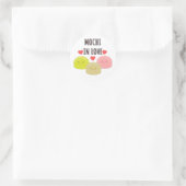 Sticker Rond Dessins de dessin mignon Mochi (Sac)
