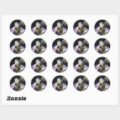 Sticker Rond Destination Alienne : Terre (Feuille)