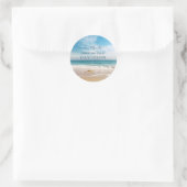 Sticker Rond Destination charmant Kauai Beach Starfish Mariage (Sac)