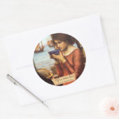 Sticker Rond Destiny J. W. Waterhouse Pré-Raphaelite Plaque d'e (Enveloppe)