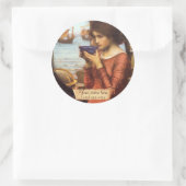 Sticker Rond Destiny J. W. Waterhouse Pré-Raphaelite Plaque d'e (Sac)